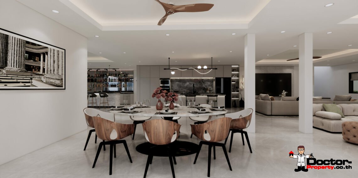 New 4 Bedroom Villa with Pool, Seaview & Garden in Plai Laem, Koh Samui – For Sale